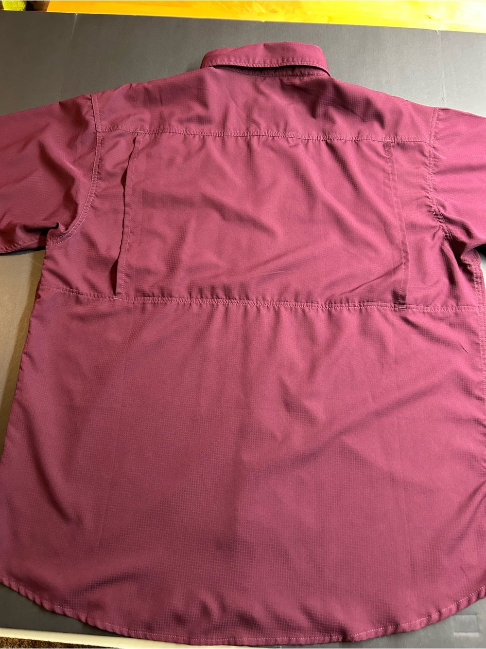 Texas A&M Aggies Performance Fishing Shirt, Maroon, Large, Vented back - Picture 6 of 6